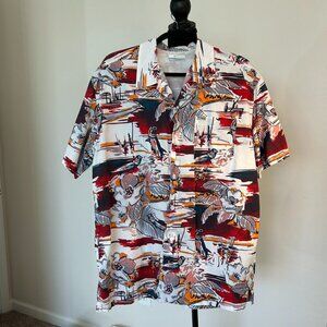 COLUMBIA Men’s PFG Trollers Best™ Short Sleeve Hawaiian Shirt LARGE